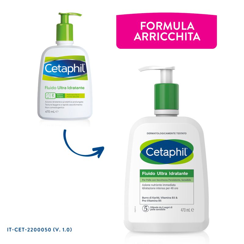 Cetaphil Fluido Ultra Idratante pelle secca viso e corpo 470ml-3