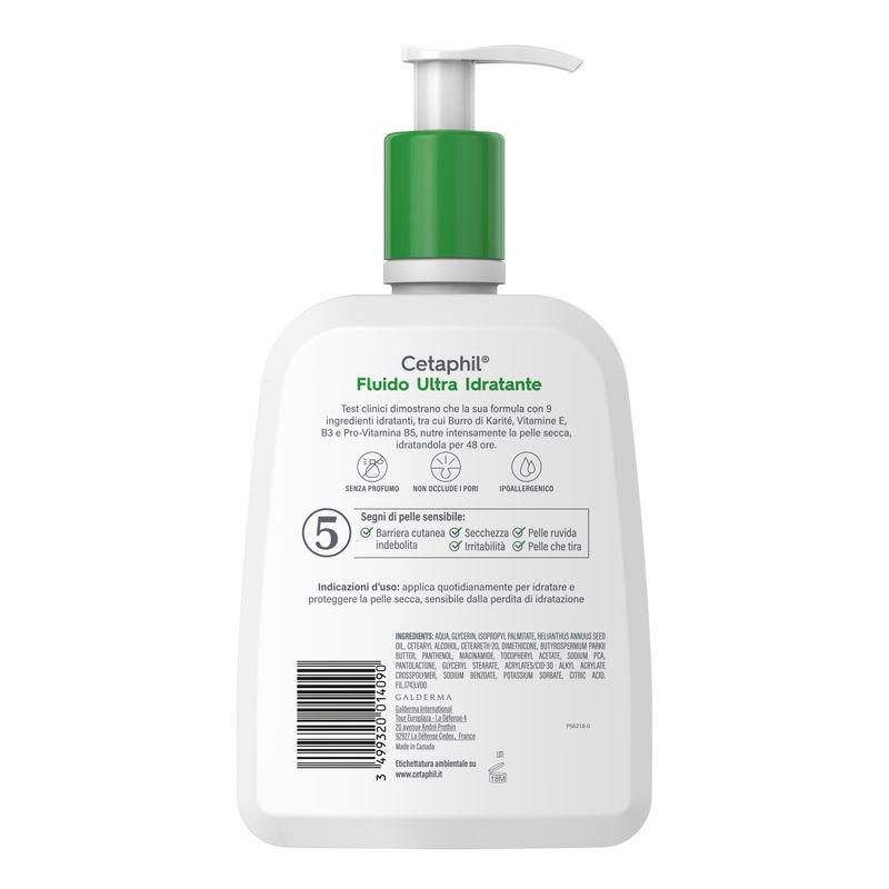 Cetaphil Fluido Ultra Idratante pelle secca viso e corpo 470ml-7