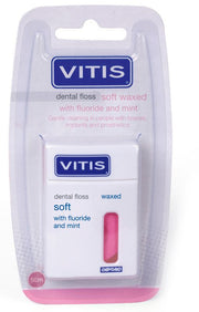 Vitis Dental Floss Soft filo interdentale con cera fluoro e menta 1 pezzo-1