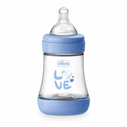 Chicco Biberon Neonato Perfect 5 Biberon Azzurro Flusso Lento 150 ml 0Mesi+-1