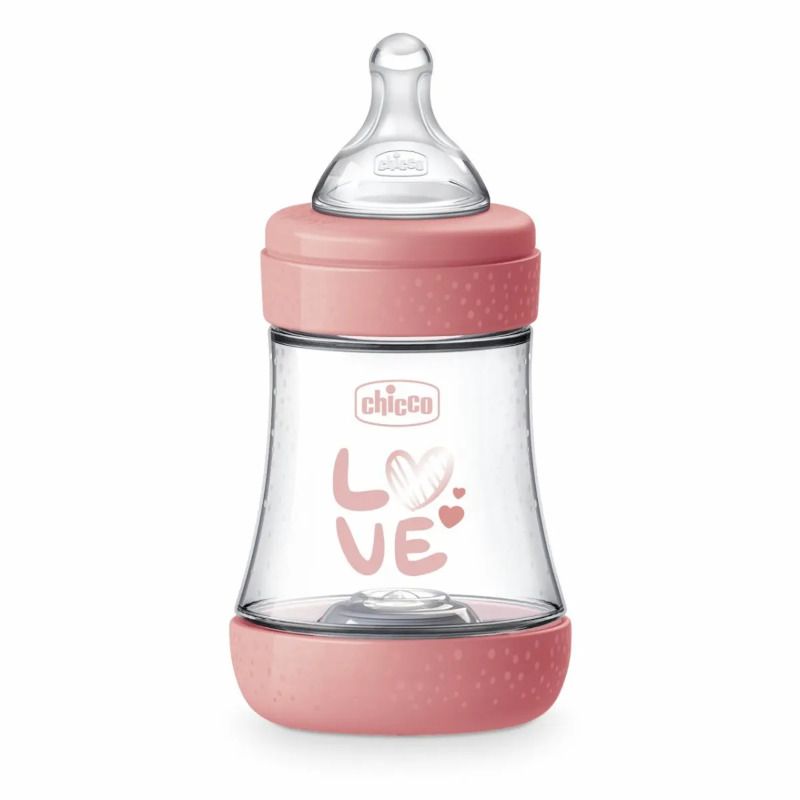 Chicco Biberon Neonato Perfect 5 Biberon Rosa Flusso Lento 150 ml 0Mesi+-1