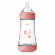 Chicco Biberon Neonato Perfect 5 Biberon Rosa Flusso Medio 240 ml 2Mesi+-1