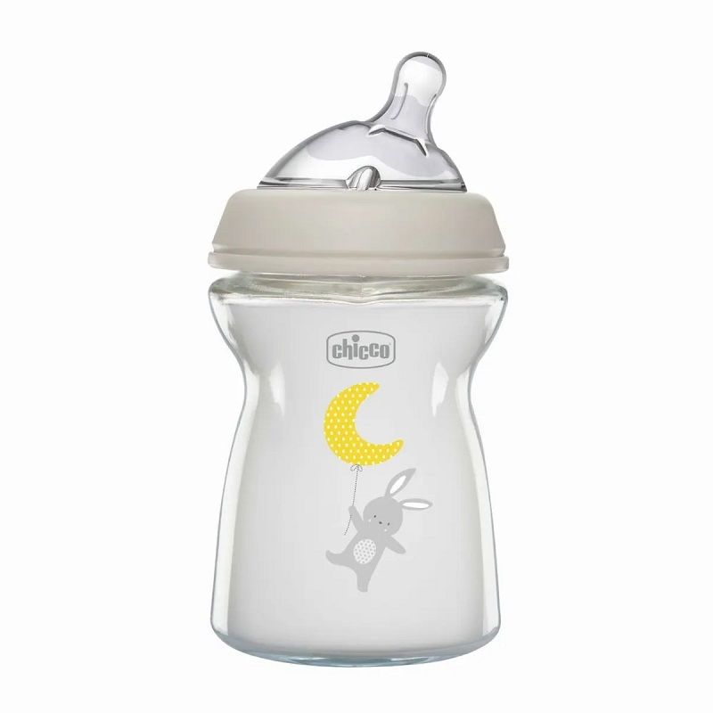 Chicco Biberon In Vetro Natural Feeling Flusso Lento 0 Mesi+ Unisex 250ml-1