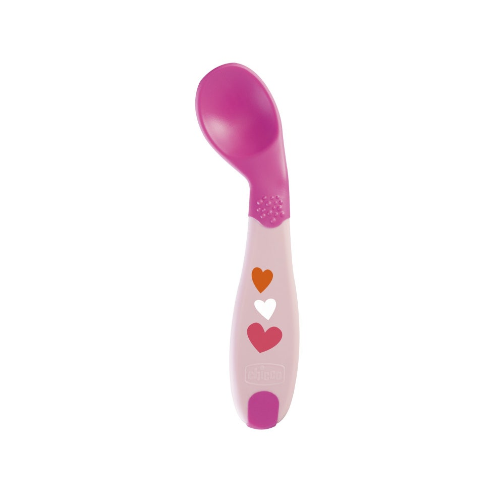 Chicco Cucchiaio Angolato Rosa 1 Pezzo-1