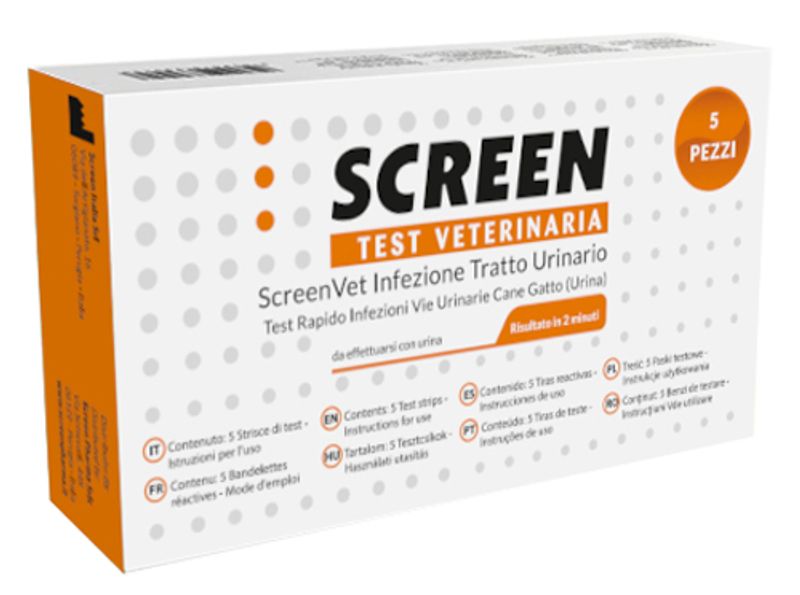 ScreenVet Infezione Tratto Urinario test veterinario per cani e gatti 5 pezzi-1
