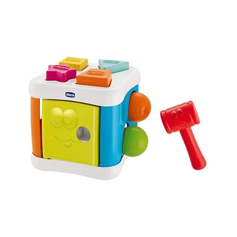 Chicco Cubo Incastra E Martella 2in1 1 Pezzo 10 Mesi - 3 Anni-1