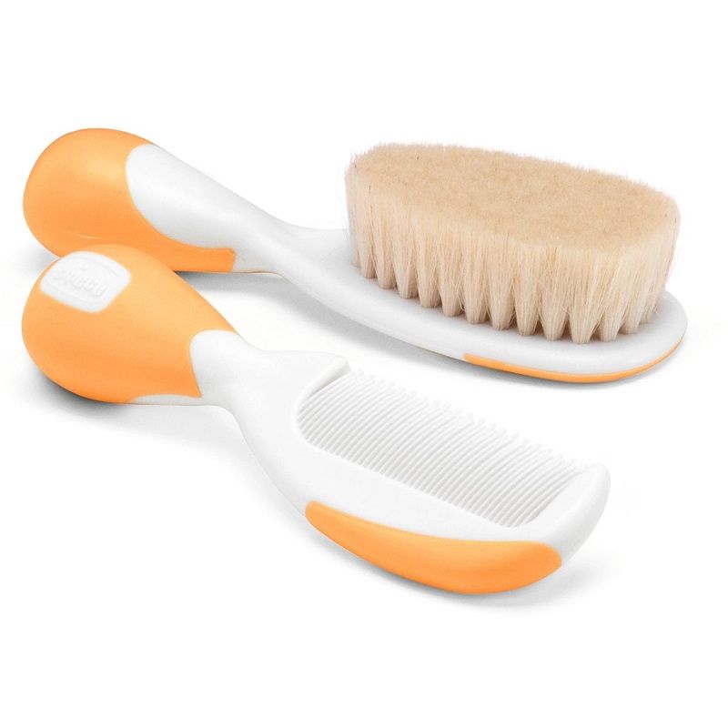 Chicco Kit Spazzola e Pettine per bambini colore arancione-1