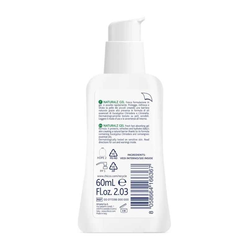 Chicco NaturalZ Antizanzare Protettivo & Rinfrescante 2 mesi+ gel 60ml-2
