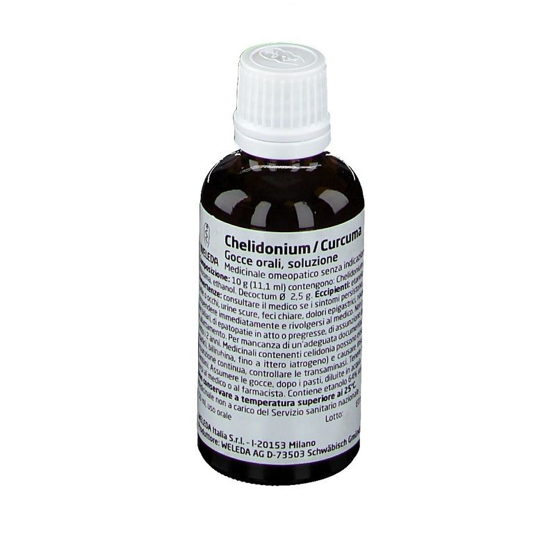Weleda Chelidonium/Curcuma medicinale omeopatico gocce 50ml-1
