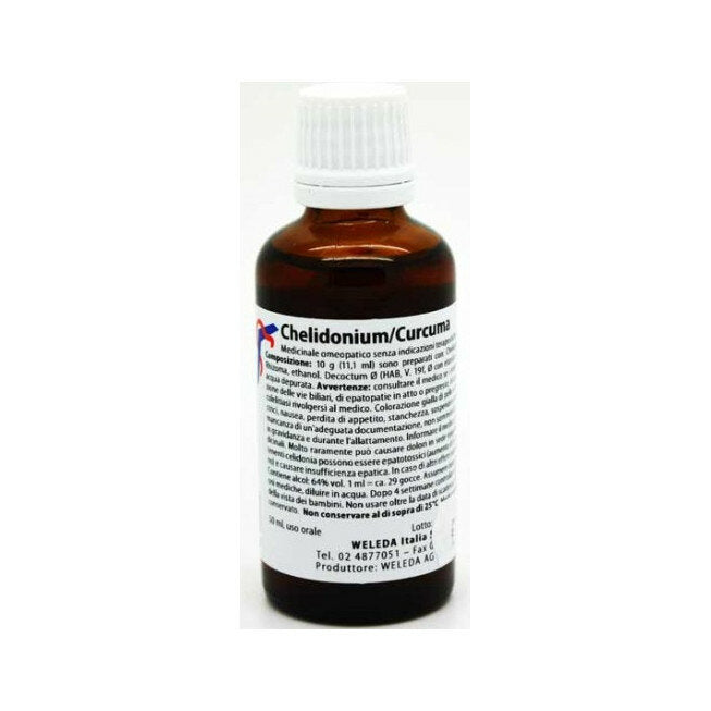 Weleda Chelidonium/Curcuma medicinale omeopatico gocce 50ml-2