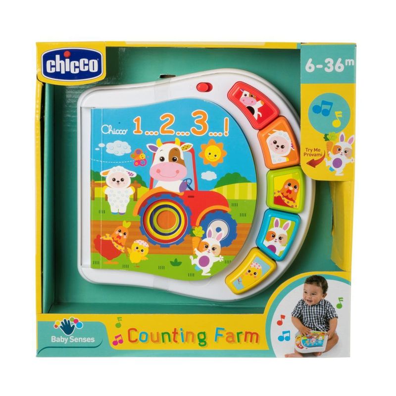 Chicco Baby Senses Counting Farm Gioco Libro fattoria dei numeri 6-36m 1 pezzo-1