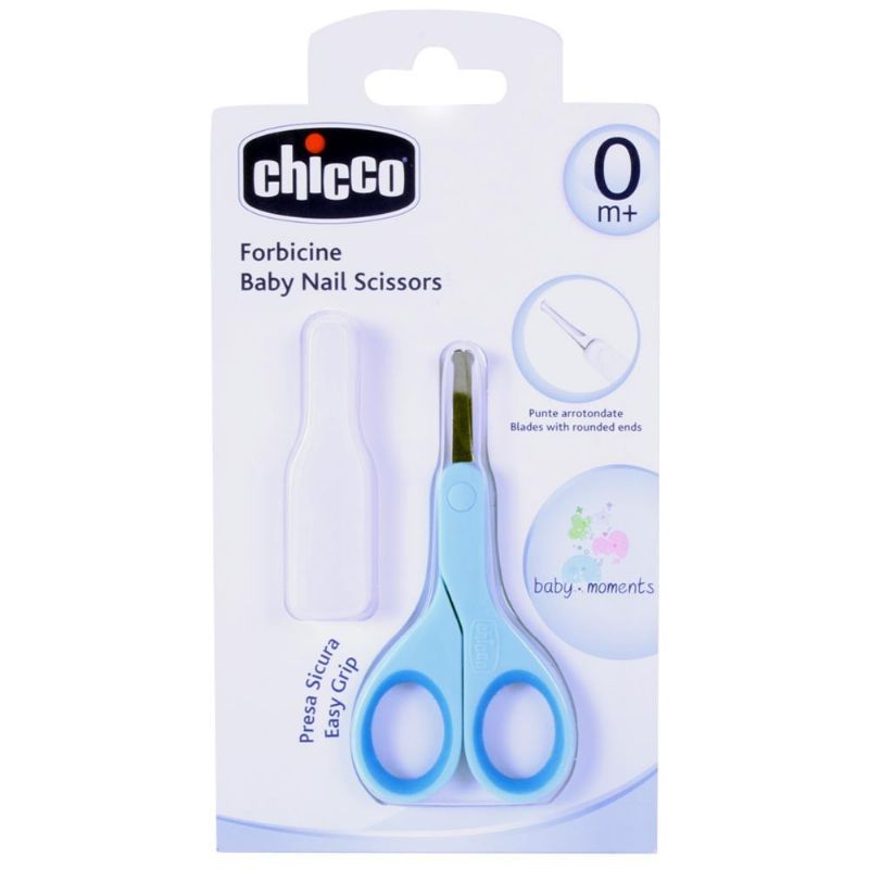 Chicco Baby Moments Forbicine neonato 1 pezzo colore azzurro-1