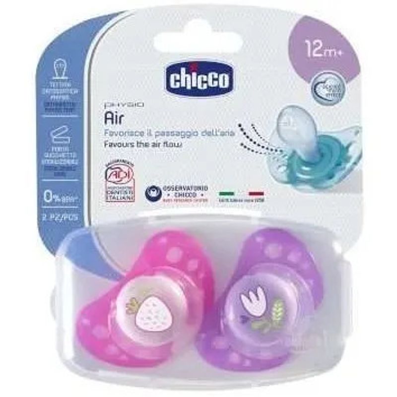 Chicco Succhietto Air Boy Silicone 2pz 12 Mesi+-1