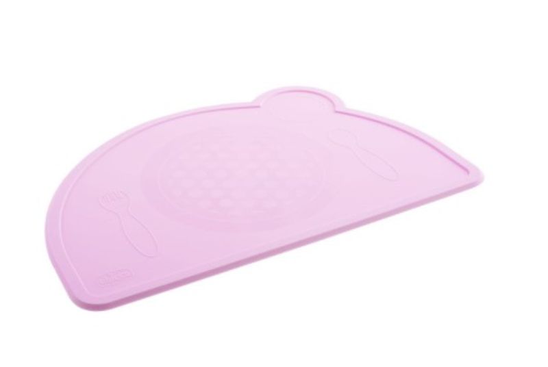 Chicco Take Eat Easy Tovaglietta in silicone colore rosa 1 pezzo 18m+-1