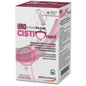 Urogermin Plus Cisti Rapid utile per la funzionalità delle vie urinarie 14 stickpacks-2