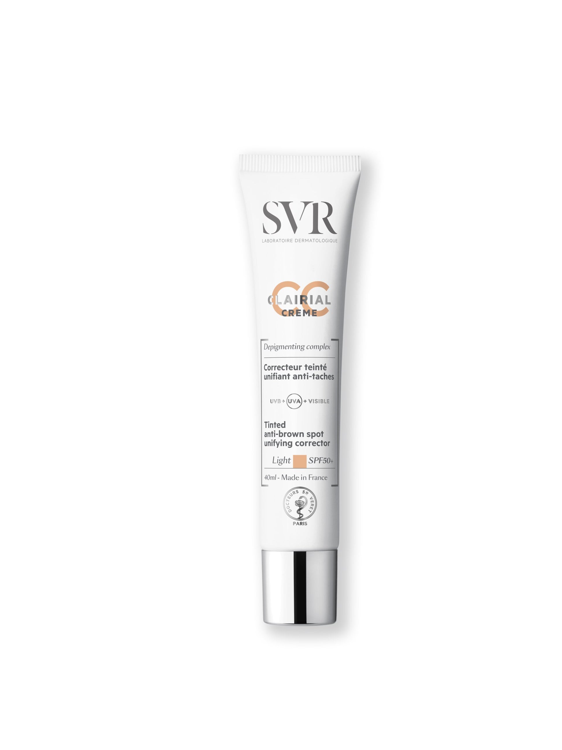 SVR Clairial CC Crème Correttore uniformante anti-macchie SPF50+ Light 40ml-2