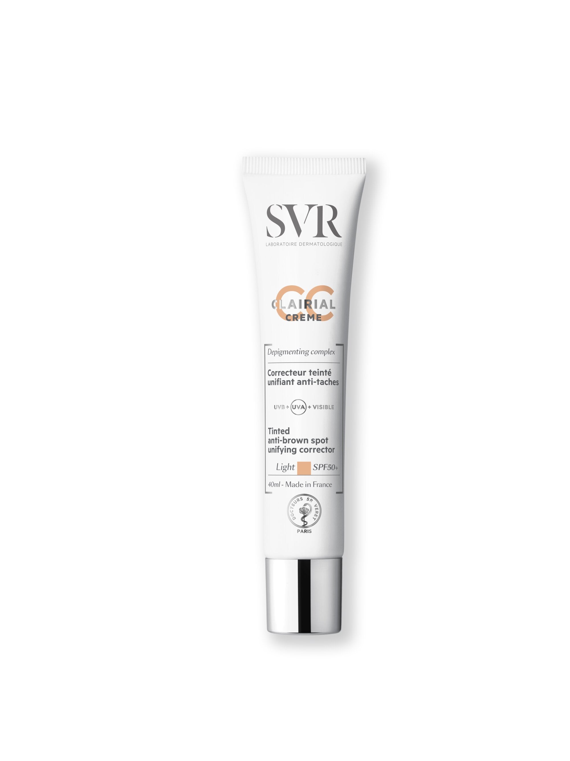 SVR Clairial CC Crème Correttore uniformante anti-macchie SPF50+ Light 40ml-2