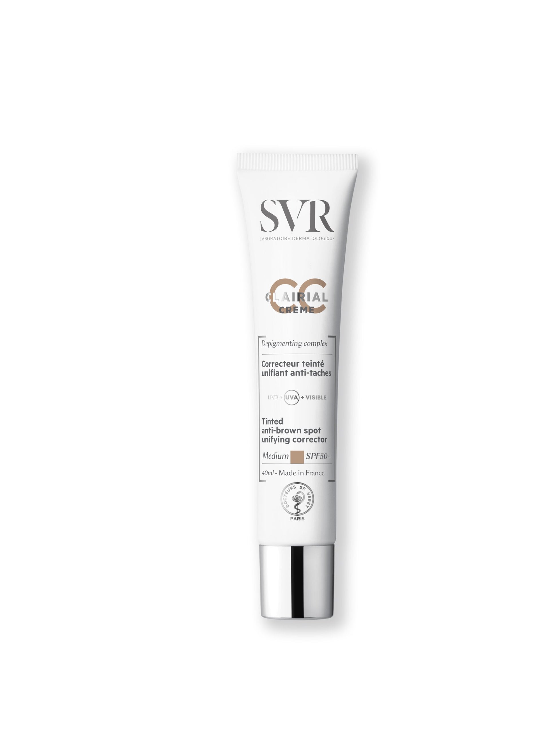 SVR Clairial CC Crème Correttore uniformante anti-macchie SPF50+ Medium 40ml-2