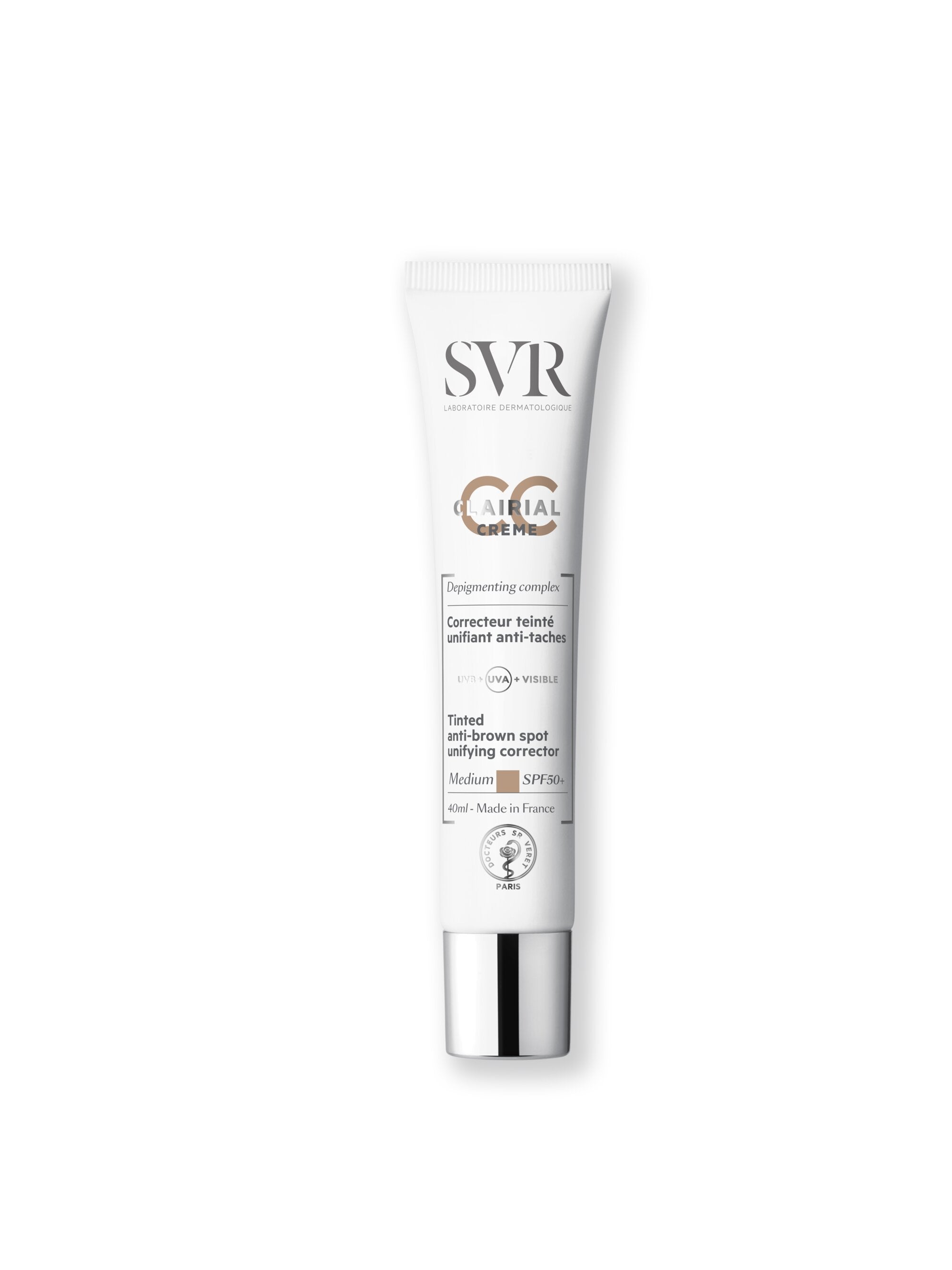 SVR Clairial CC Crème Correttore uniformante anti-macchie SPF50+ Medium 40ml-2