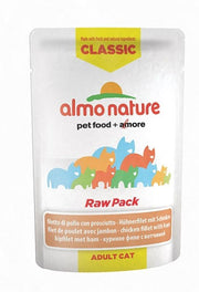 Almo Nature HFC Raw Pack Filetto di Pollo e Prosciutto alimento umido per gatti adulti 55g-1