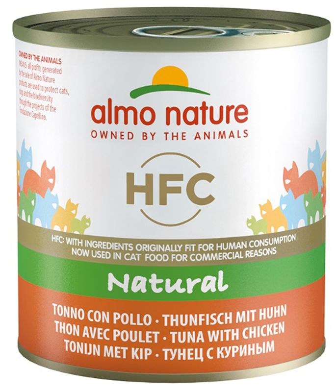 Almo Nature HFC Natural Tonno con Pollo alimento umido per gatti adulti 280g-1