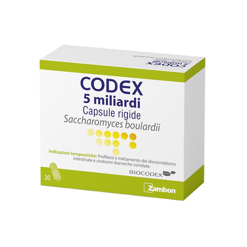 Codex 5 Miliardi Saccharomyces Boulardii 30 capsule rigide-1