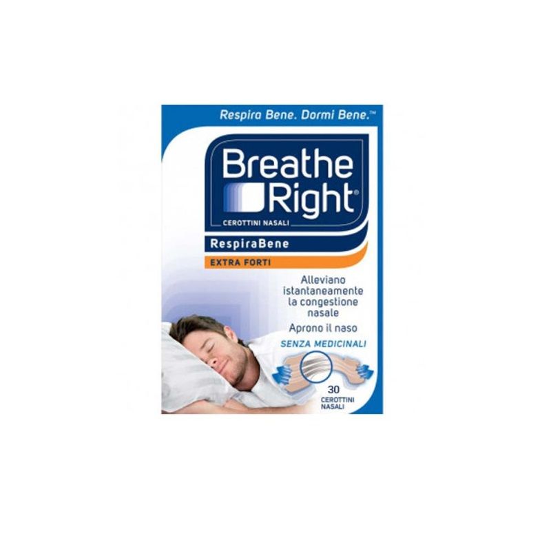 Breathe Right Classic cerottini nasali senza medicinali misura extra forte 30 pezzi-1