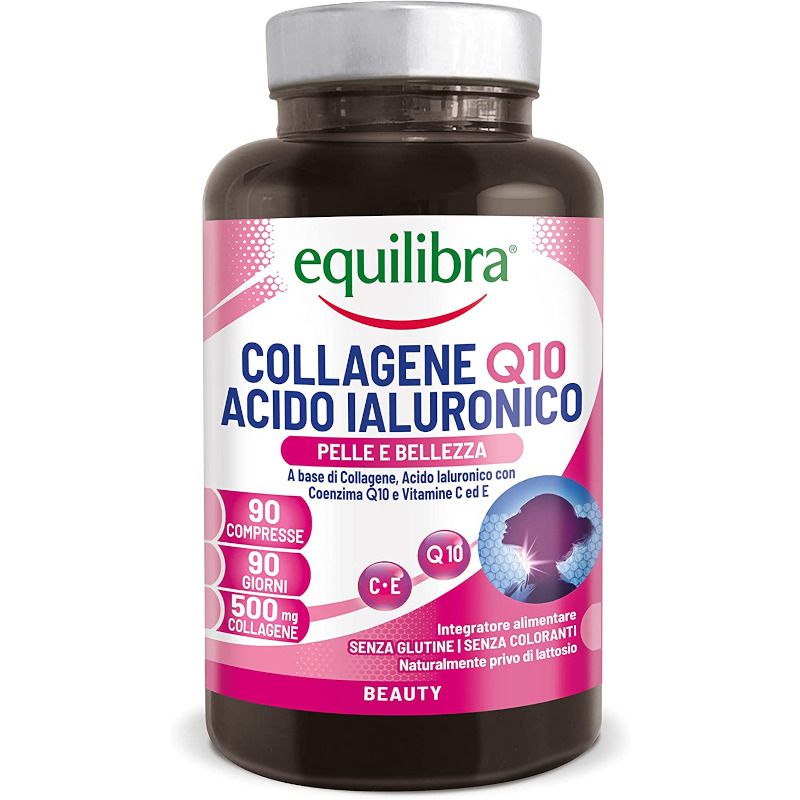 Equilibra Collagene Q10 Acido Ialuronico pelle e bellezza 90 compresse-1