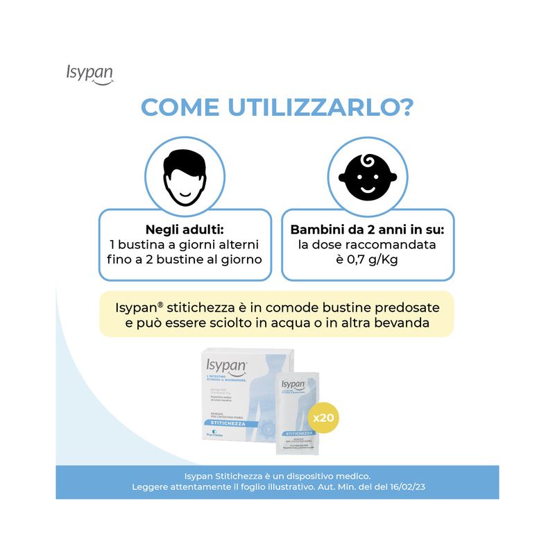 Isypan  per il benessere intestinale Macrogol 4000 20 bustine-3