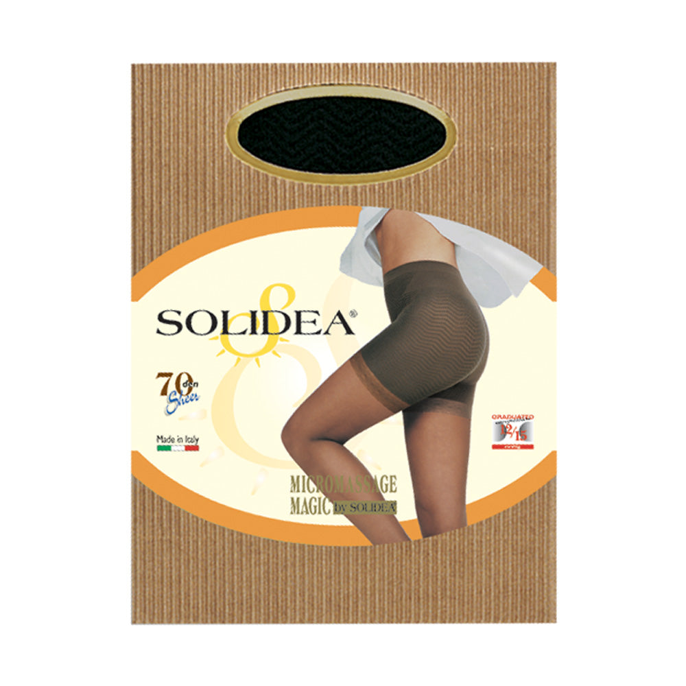 Solidea Magic Micromassage Collant Anticellulite 70 denari colore Camel Taglia ML 1 paio-0