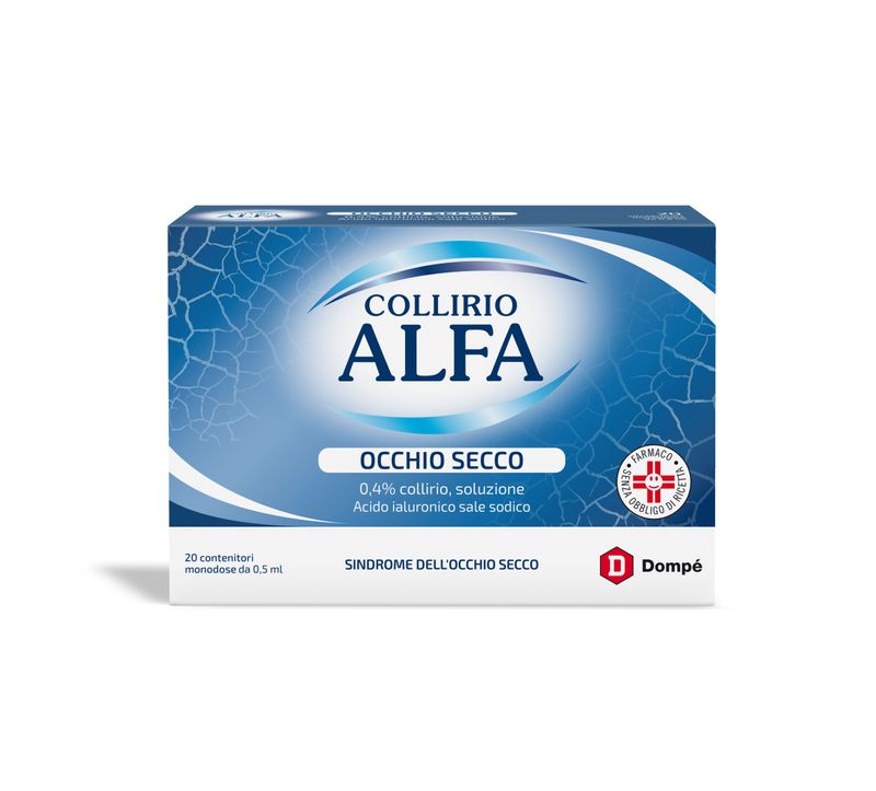 Collirio Alfa Occhio Secco 0.4% collirio 20 contenitori monodose-1