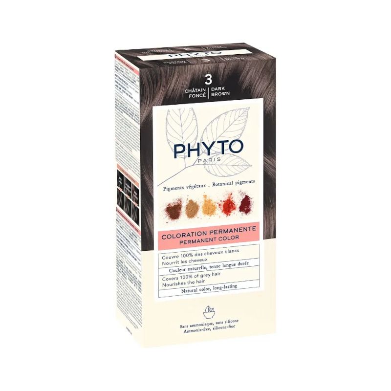 Phyto Phytocolor colorazione permanente per capelli n.3 Castano Scuro-1