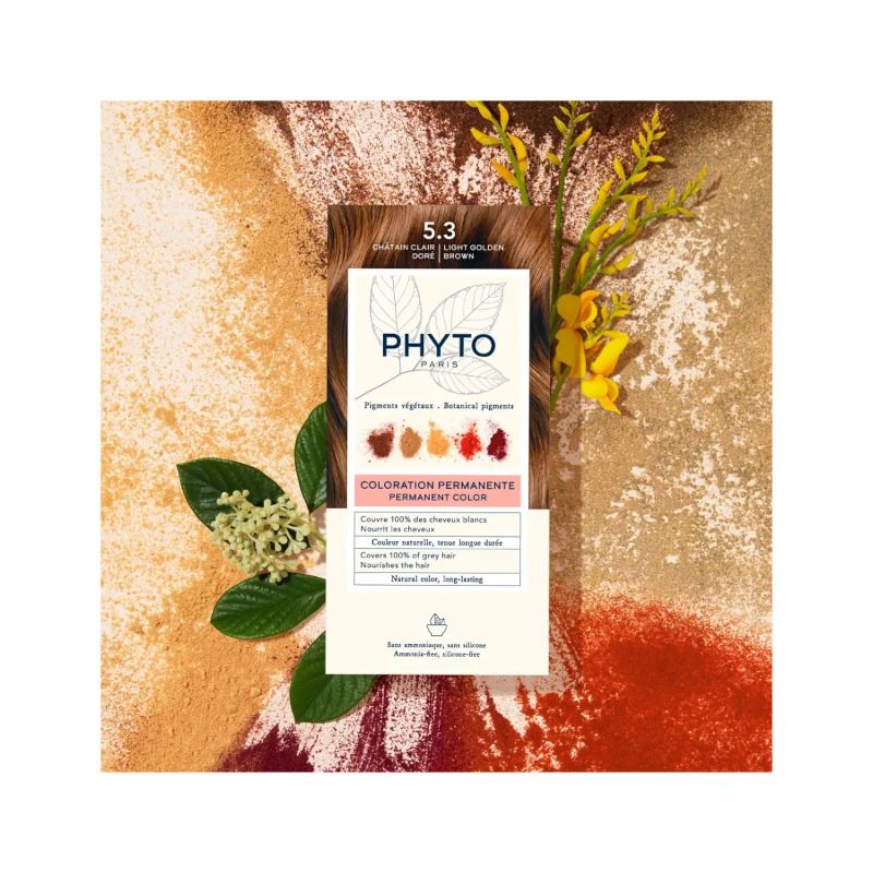 Phyto Phytocolor colorazione permanente per capelli n.5.3 Castano Chiaro Dorato-5
