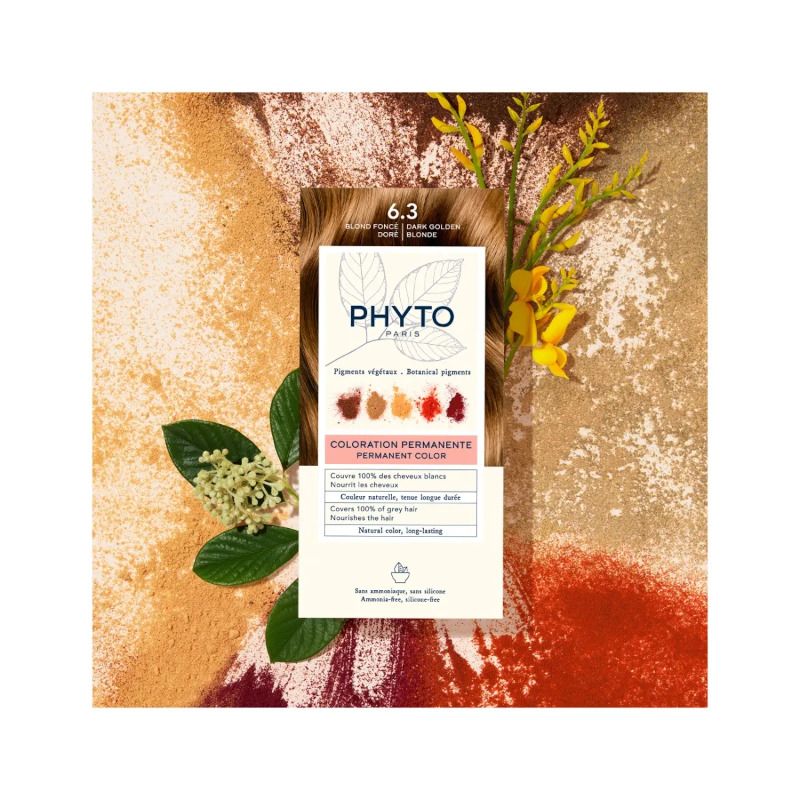 Phyto Phytocolor colorazione permanente per capelli n.6.3 Biondo Scuro Dorato-5