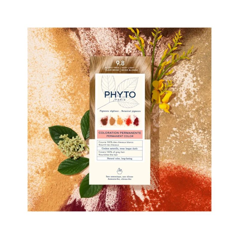 Phyto Phytocolor colorazione permanente per capelli n.9.8 Biondo Chiarissimo Cenere-5