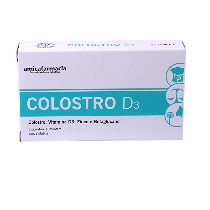Amicafarmacia Colostro D3 difesa del sistema immunitario 30 capsule senza glutine-1