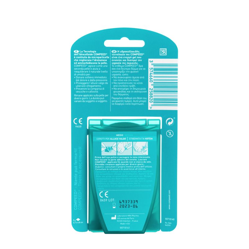 Compeed Cerotti per alluce valgo 5 pezzi formato medio-2