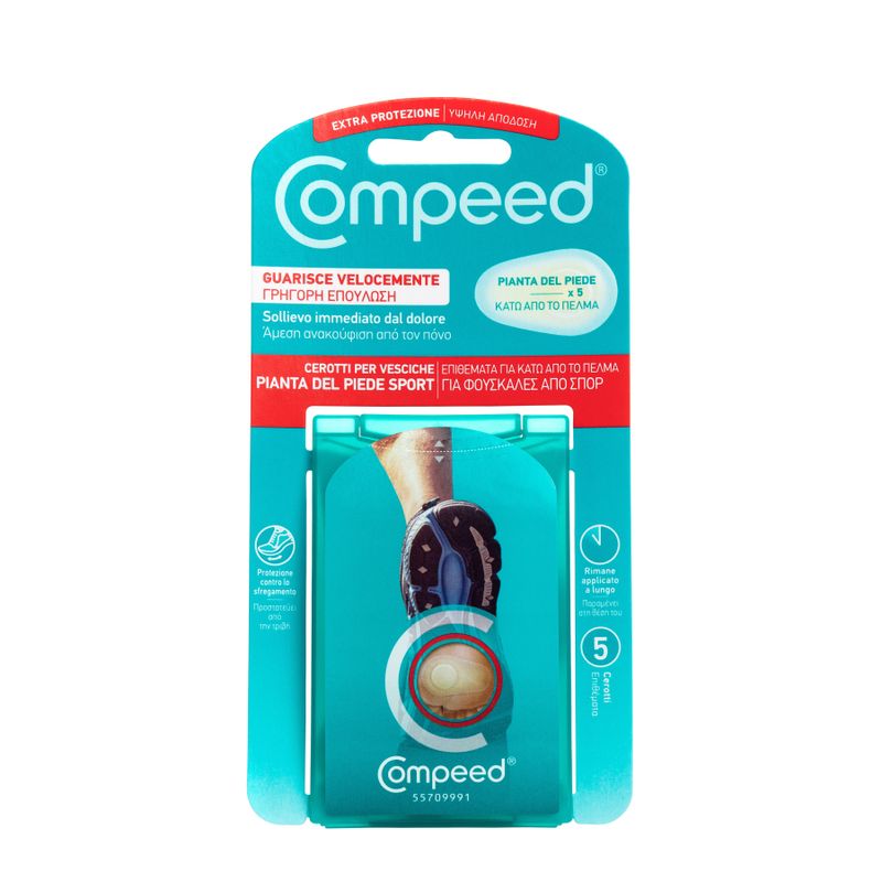Compeed Sport cerotti per vesciche alla pianta del piede 5 pezzi-1