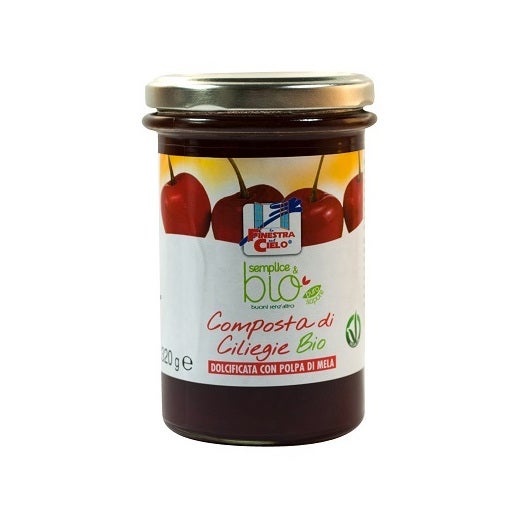 Composta Di Ciliegie Con Polpa Di Mela Bio 320g-1