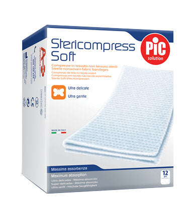 Pic Stericompress Garza TNT 7,5x7,5cm 12 Pezzi-2