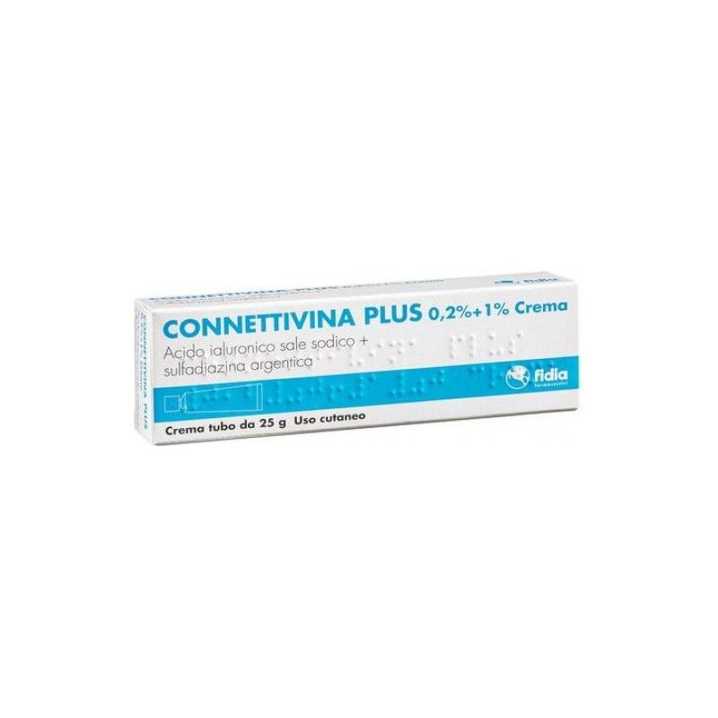 Connettivina Plus Crema 0.2%+1% uso cutaneo 25g-0