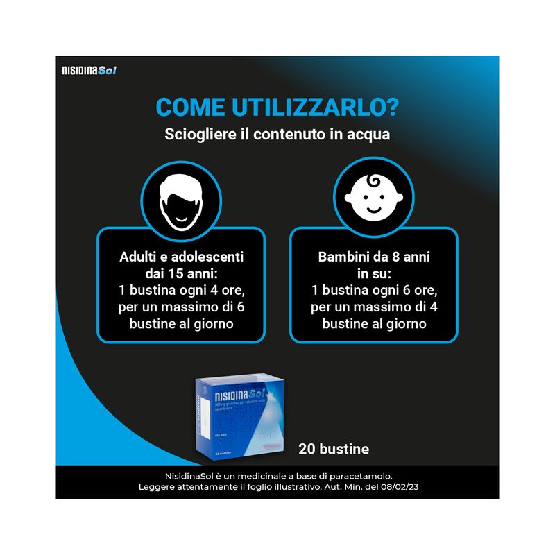 Nisidinasol Orale Granulato 20 Bustine 500mg-3