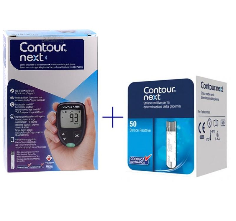 Contour Next OFFERTA SPECIALE 50 strisce reattive+ Contour Next glucometro-1