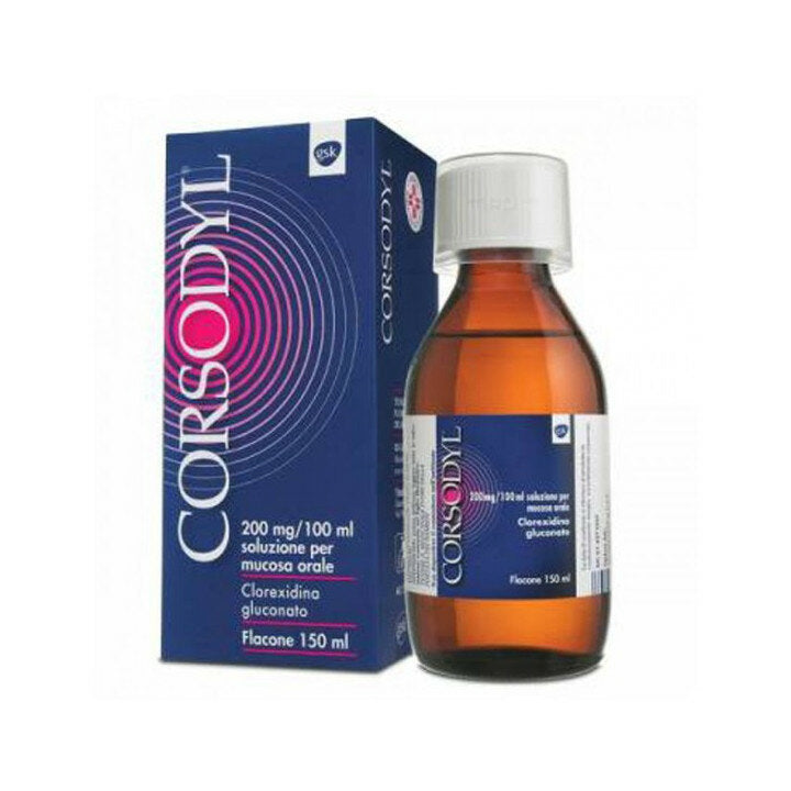 Corsodyl Collutorio Disinfettante Cavo Orale Prima Dopo Estrazioni Denti Antiplacca No Alcool 150ml-2