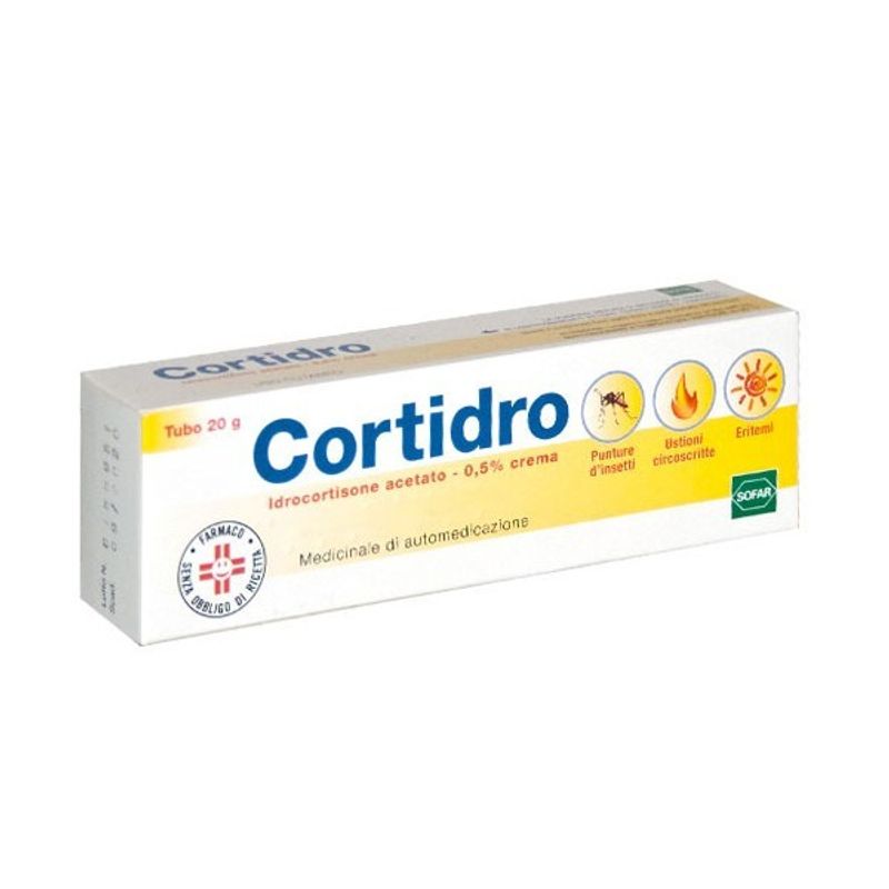 Cortidro Idrocortisone acetato 0,5% Crema 20g-1