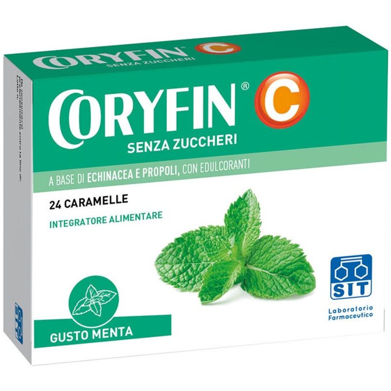 Coryfin C Senza Zucchero Mentolo 24 Caramelle-1
