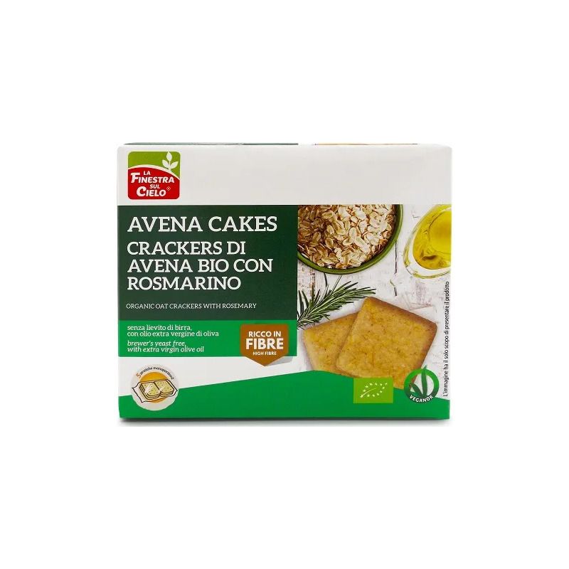 La Finestra sul Cielo Crackers di Avena BIO con rosmarino 250g-1