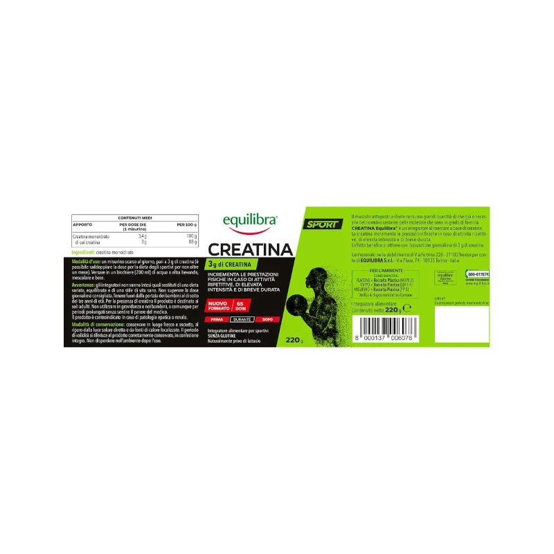 Equilibra Creatina Integratore 220g-6