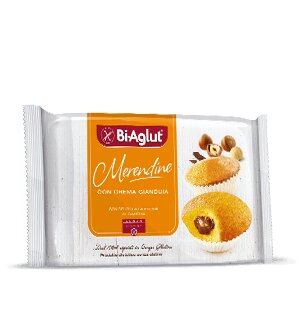 BiAglut Merendine Crema al Gianduia merenda senza glutine 200g-2
