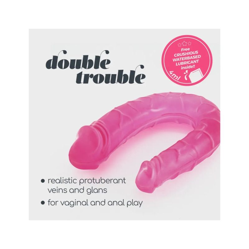 Crushious Dildo Doppio Rosa Double Trouble-3